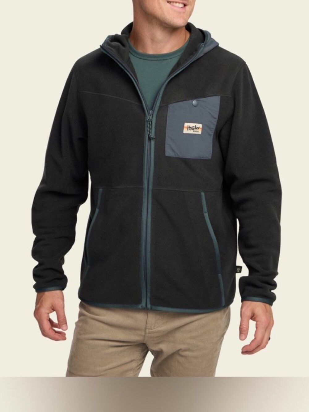 Howler Bros Free Range Hooded Jacket, Antique Black, Men's XL, NWT